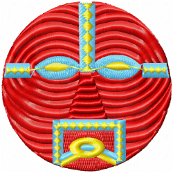 African Masks Embroidery Design 9 African Masks Embroidery Design 9
